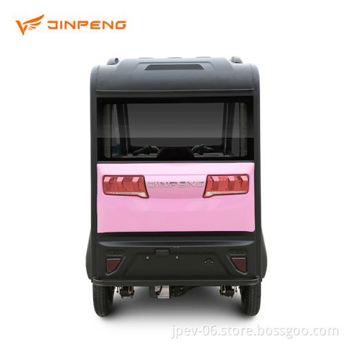Jinpeng Five Porte Nuova Energia Close Tricycle 60V 52Ah Electric Cabin per uso dei passeggeri